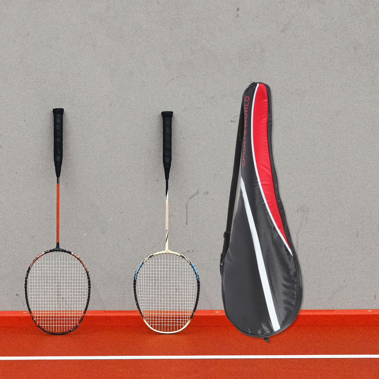 Badminton Racket - Dual-Racket Badminton Storage Bag Heavy-Duty Oxford