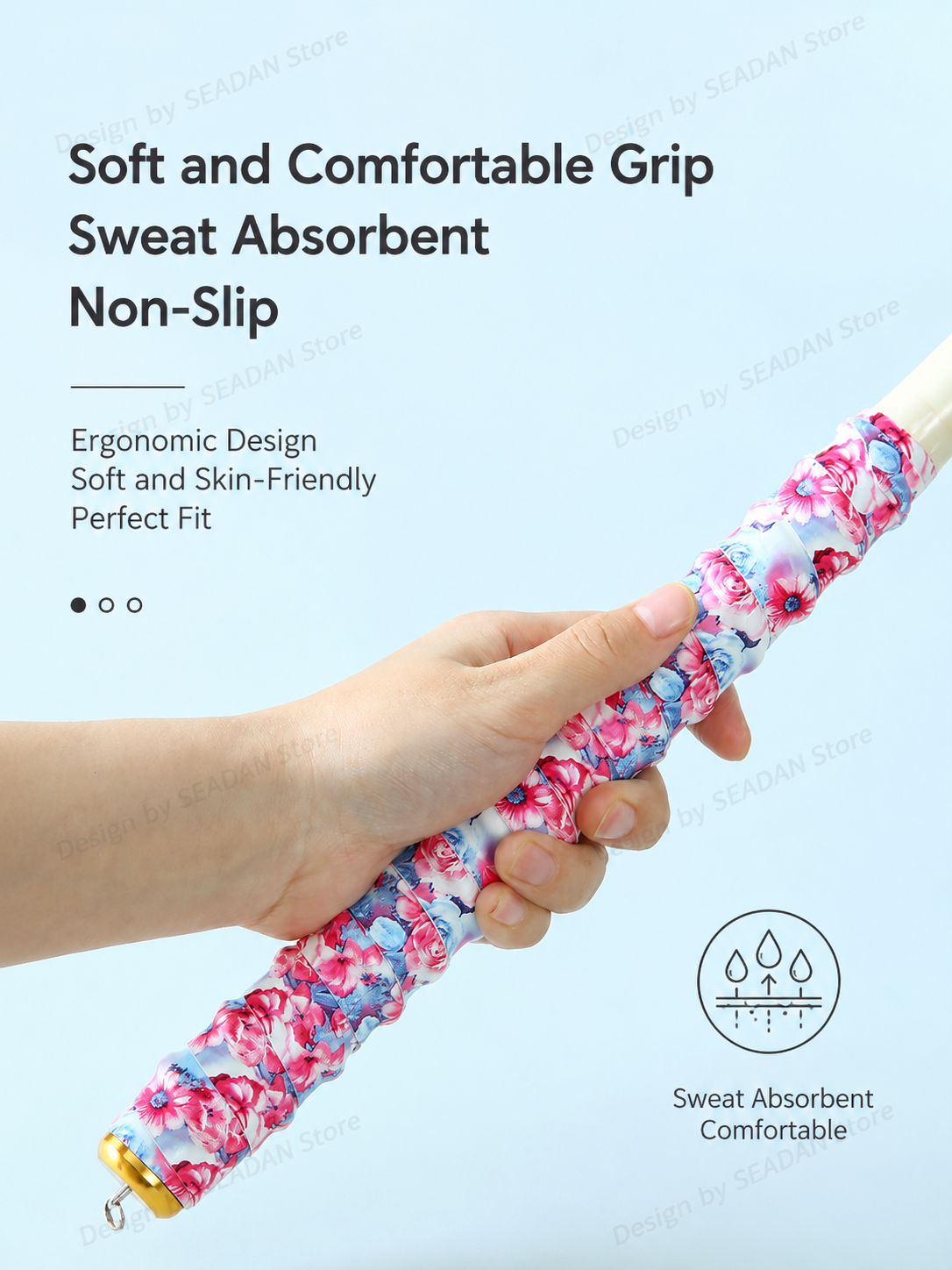 1.5m Floral Dragon Pattern Fis - Badminton Grip Tape recensione e prezzo
