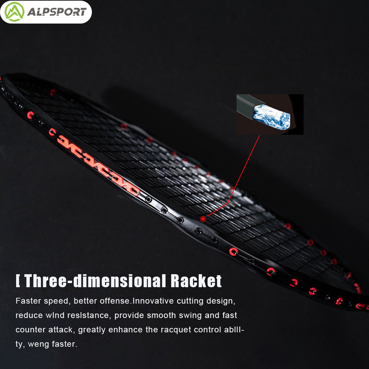 Alpsport MH-V5 5U 75g Wave Leg - Li Ning Racket recensione e prezzo