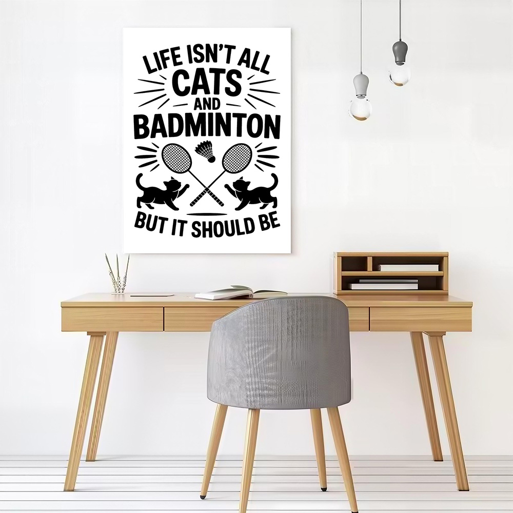 Cats and Badminton Funny Quote - Badminton Quotes Funny recensione e prezzo