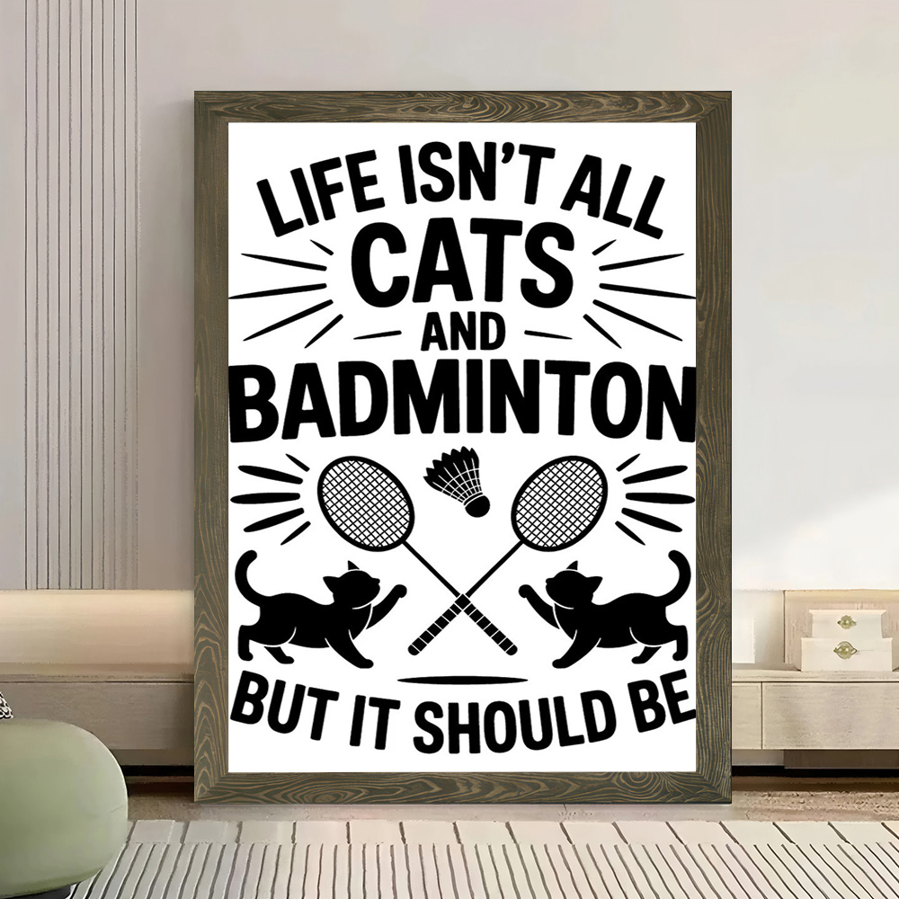 Cats and Badminton Funny Quote - Badminton Quotes Funny recensione e prezzo