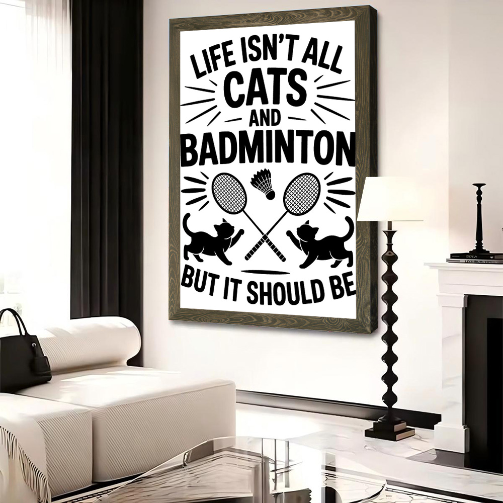Cats and Badminton Funny Quote - Badminton Quotes Funny recensione e prezzo